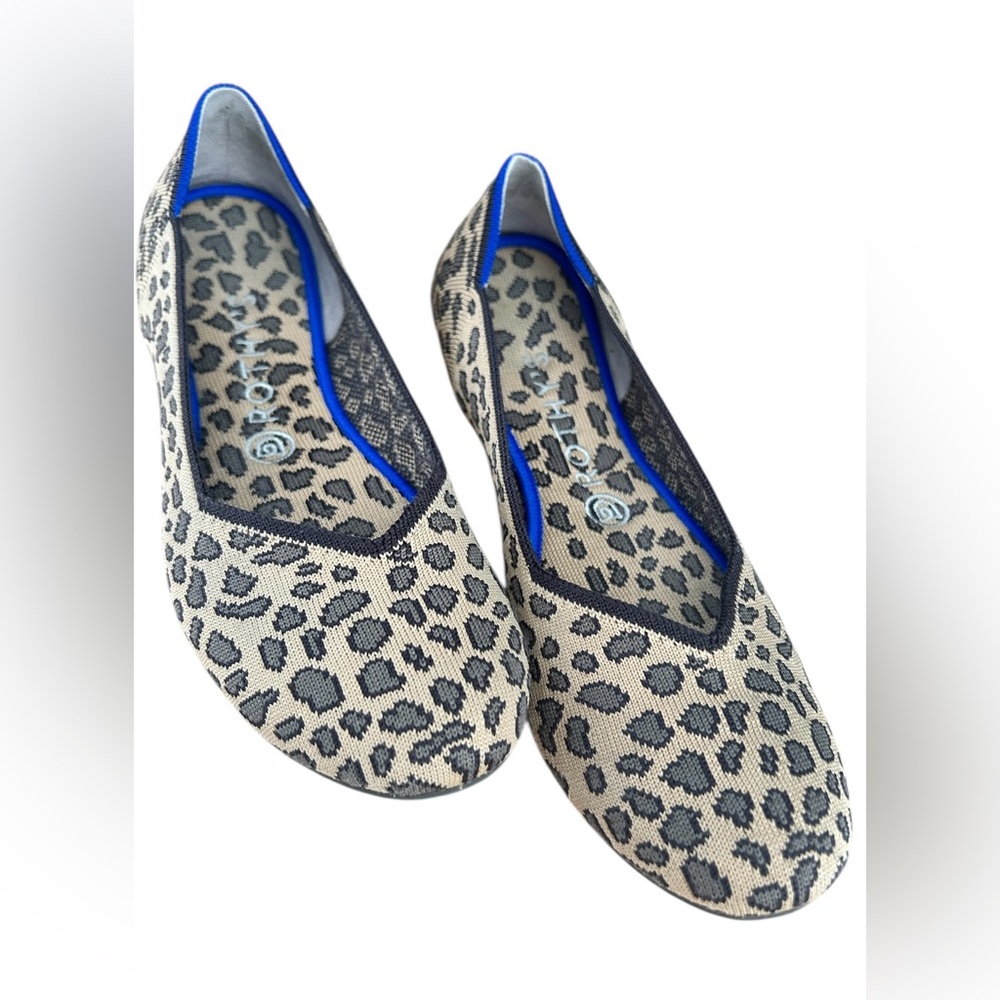 Rothy's Leopard Print‎ Flats Size 9 EUC
